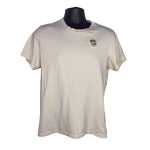 Nike Tee Men's Tshirt Mushroom Logo Beige Size Medium With Flaw